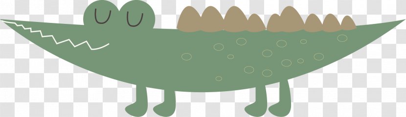 Crocodile Cartoon Illustration - Vector Cute Little Transparent PNG