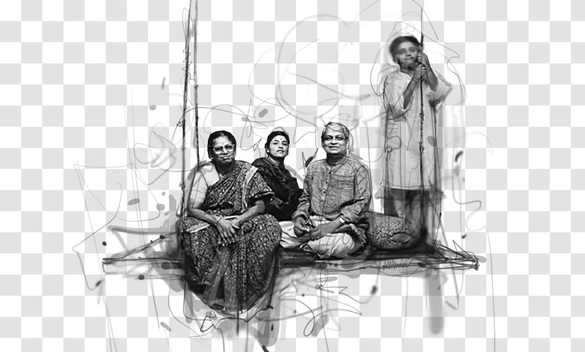 Gandharva Sketch Image Musician Illustration - Bhajan - Bestow Transparent PNG