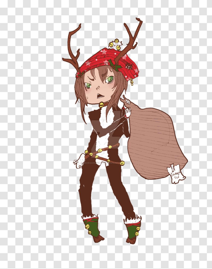 Reindeer Costume Design Antler Legendary Creature - Cartoon Transparent PNG
