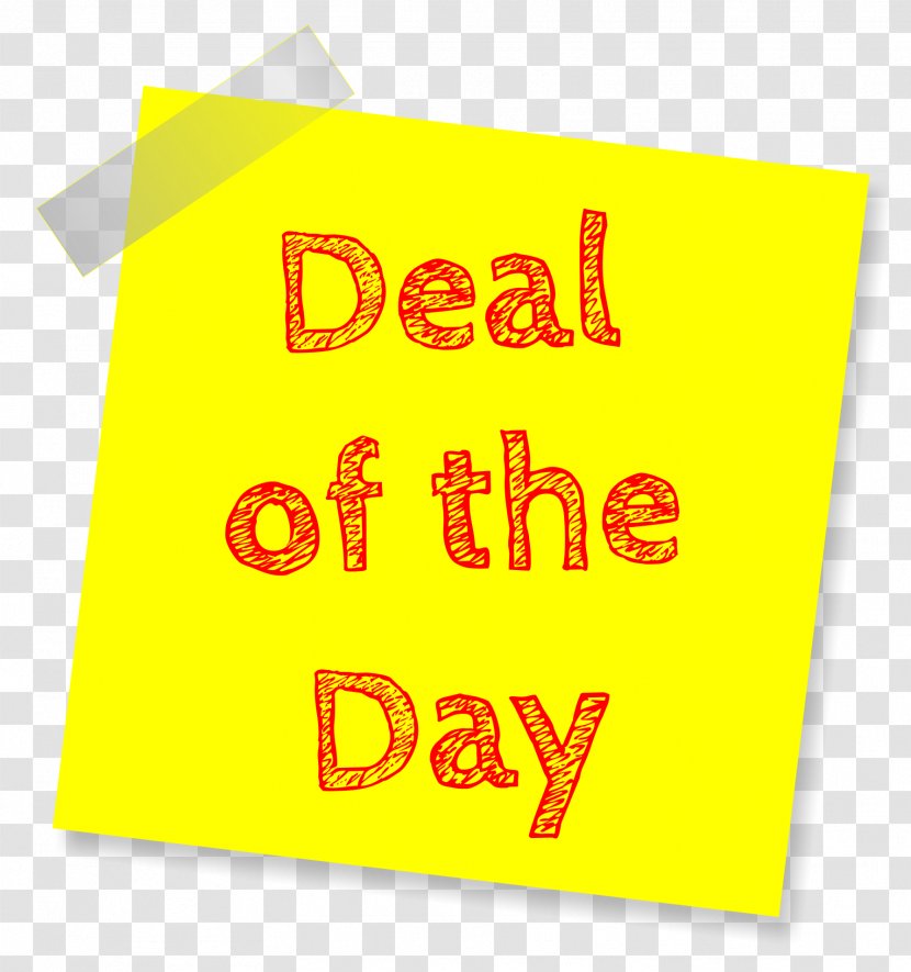 Sales Promotion - Post It Note - Deal Sticky Transparent PNG