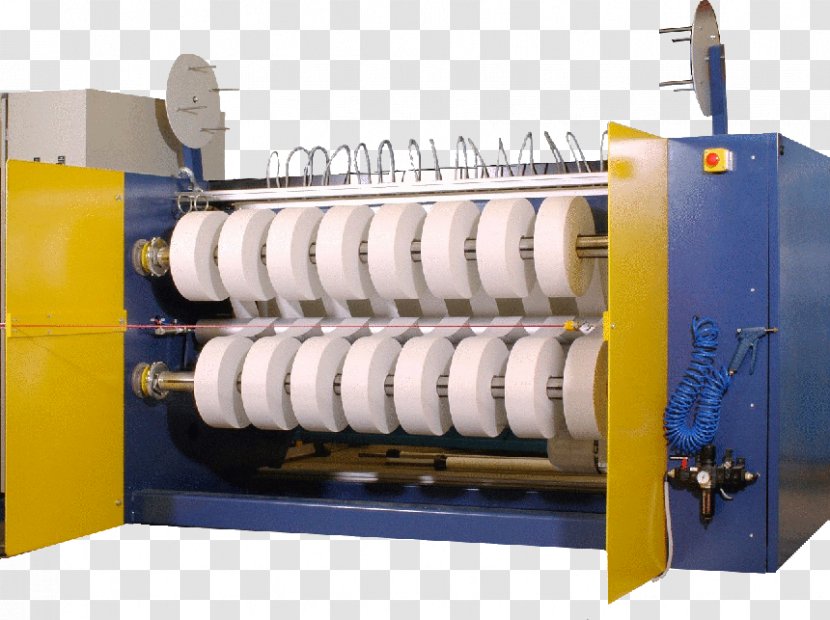 Roll Slitting Textile Machine Shearing Nonwoven Fabric - Forming - Ribbon Winding Transparent PNG