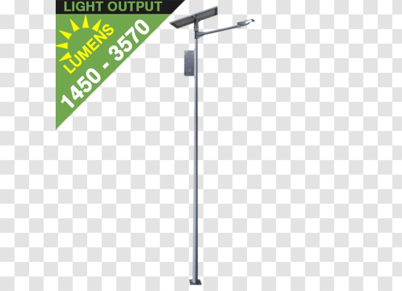 LED Street Light Solar Lamp - Lighting - Parking Lot Transparent PNG