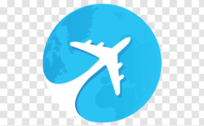 Airplane Airport Aircraft - Azure Transparent PNG