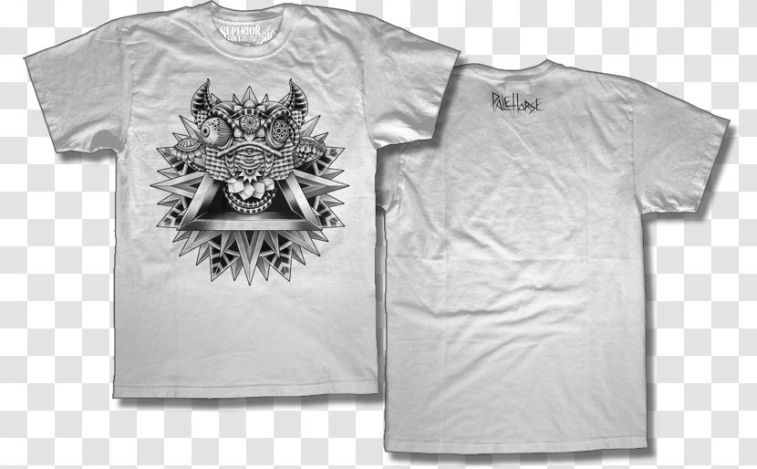 T-shirt Hoodie Sleeve Skull - Black Transparent PNG