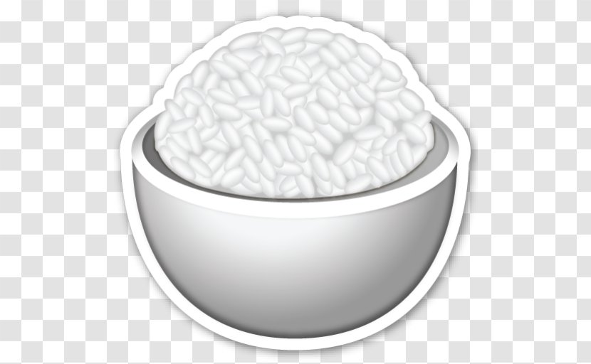 Onigiri Emoji Sticker Rice Pudding - Silhouette Transparent PNG