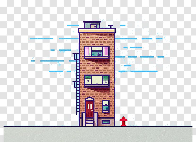 Apartment Building House - Area - Stick Figure Flat Transparent PNG