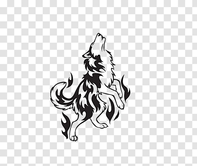 Gray Wolf Illustration - Logo Transparent PNG