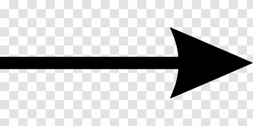 Arrow Clip Art - Monochrome - Indicator Arrows Transparent PNG