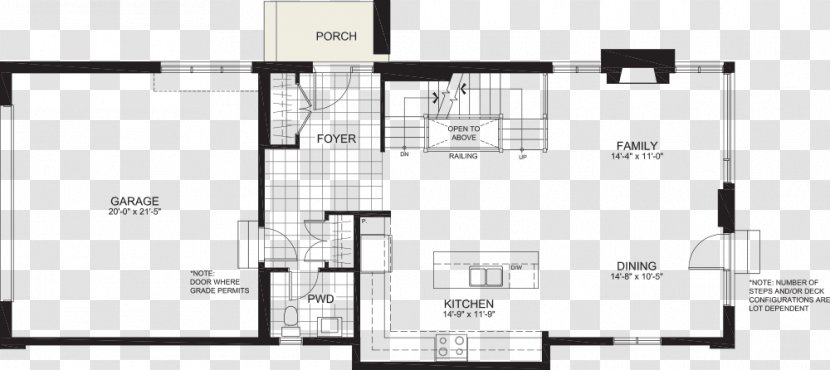 Floor Plan Line - Design M - Ground Transparent PNG