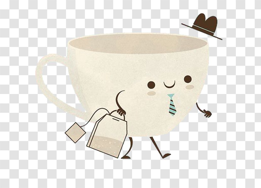 Earl Grey Tea Instant Coffee Oolong - Drawing - Hat Mug Transparent PNG