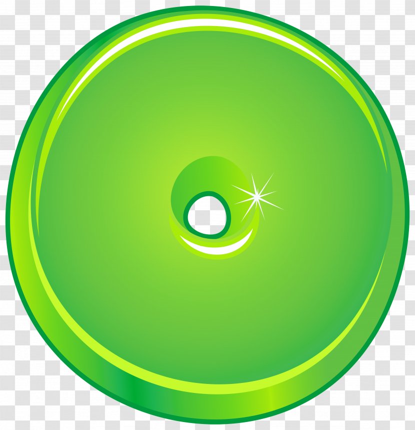 Circle Area Compact Disc Green - Technology - Cartoon Number Zero Clipart Image Transparent PNG