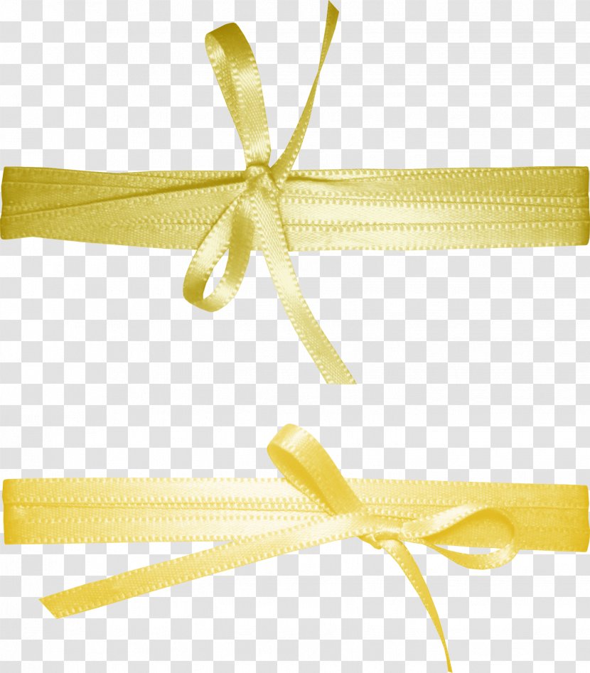 Gift Yellow Ribbon Bunt Clip Art - Basmala Transparent PNG