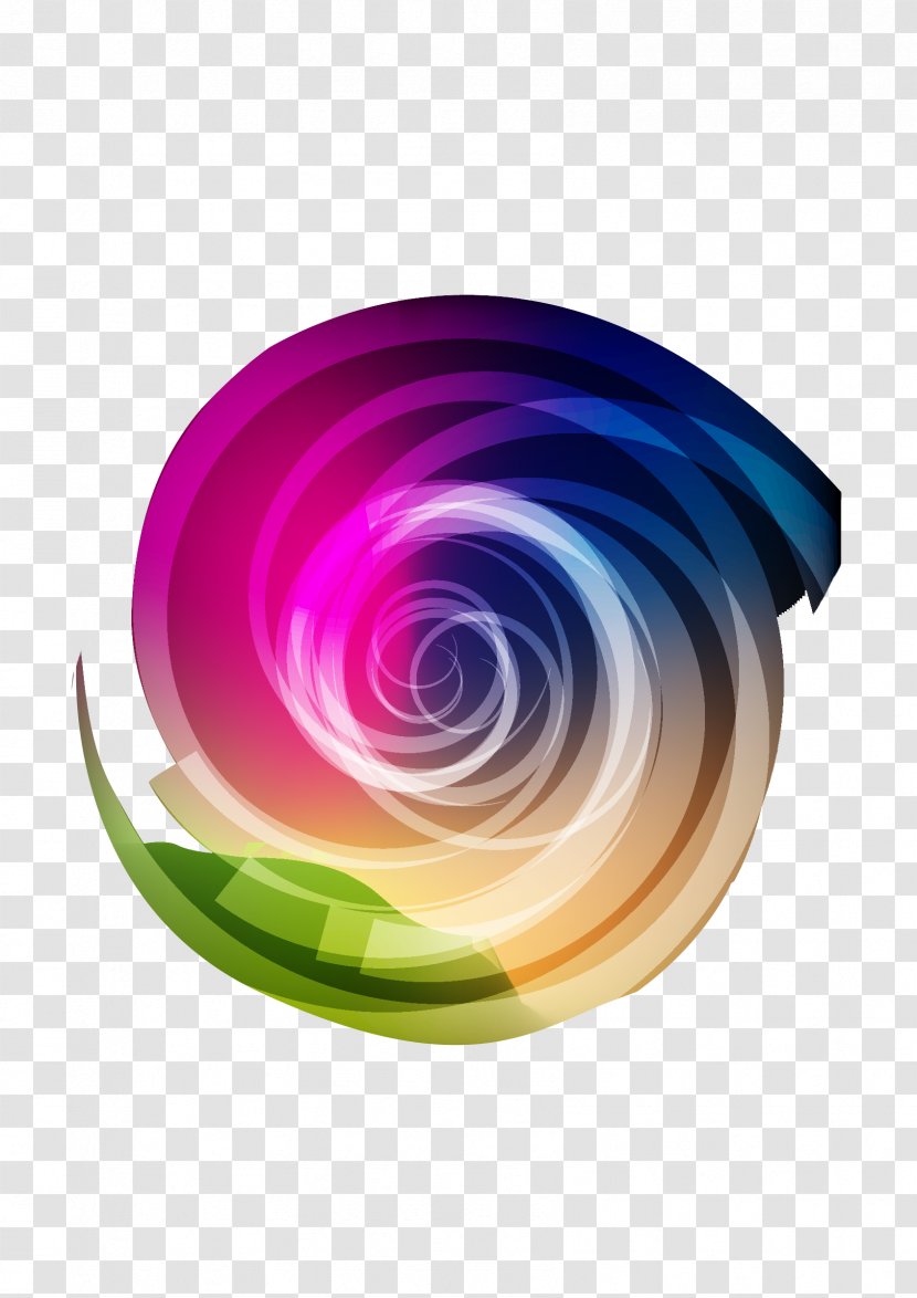 Light Aperture - Spiral - Colorful Transparent PNG
