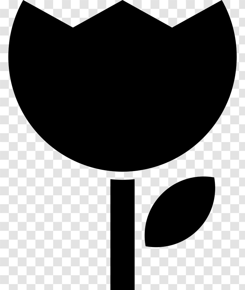 Symbol - Black - Flower Transparent PNG
