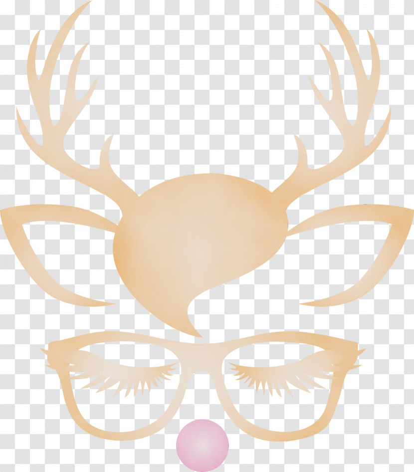 Head Antler Deer Eyewear Fawn Transparent PNG