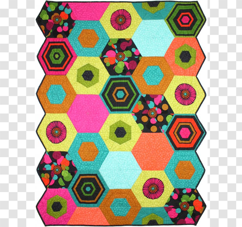 Pattern Symmetry Textile Product - Stitching Hexagon Transparent PNG