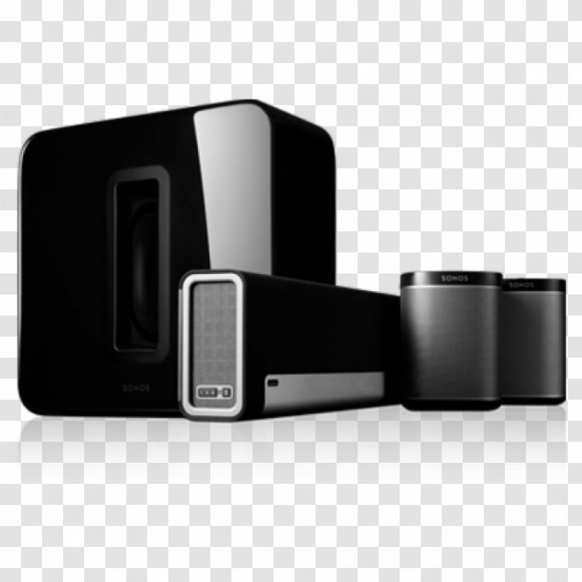 Play:1 Play:3 Sonos 5.1 Surround Sound Loudspeaker - Home Audio - 51 Transparent PNG