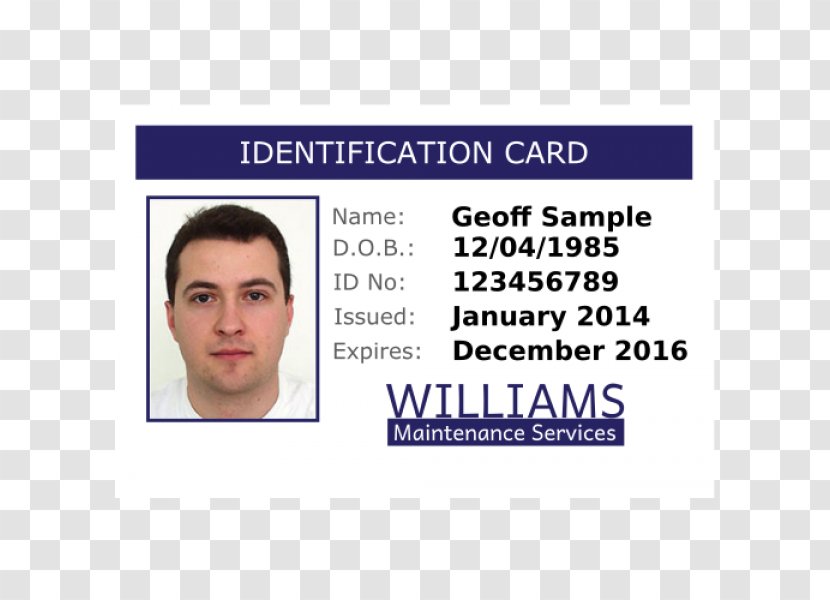 Identity Document Photo Identification Template Business Cards Badge - Brand - Corporate Id Card Transparent PNG