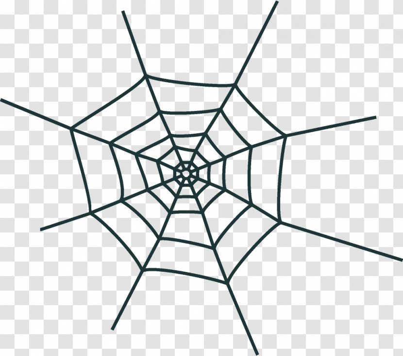 Spider Web Halloween - Diagram - Line Art Transparent PNG