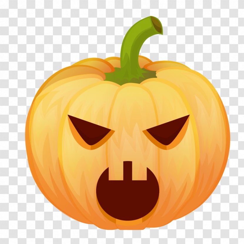 Jack-o'-lantern Halloween Pumpkin Stingy Jack Image - Winter Squash - Free Transparent PNG