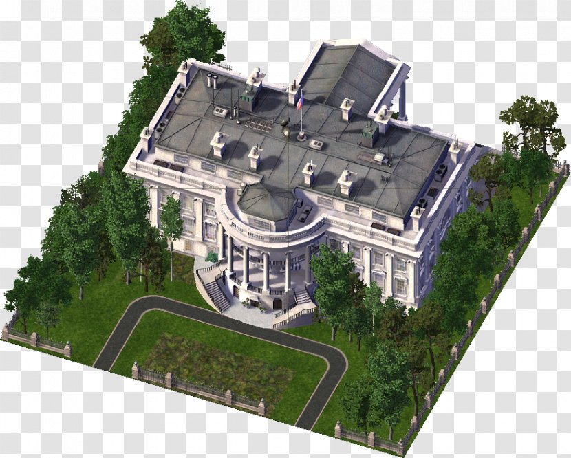 SimCity 4: Rush Hour Video Game Residential Area PC - Simcity 4 - White House Transparent PNG