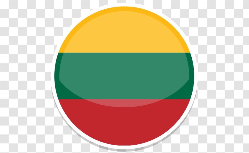 Flag Of Lithuania Icon Design - National - Spanish Circle Transparent PNG