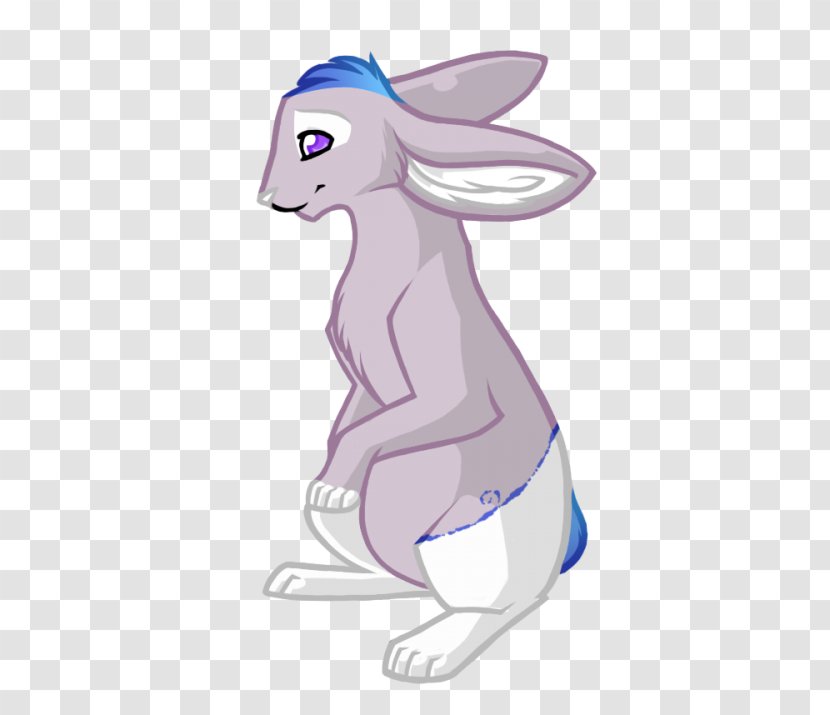Hare Macropods Mammal Canidae Easter Bunny - Purple - Cat Transparent PNG