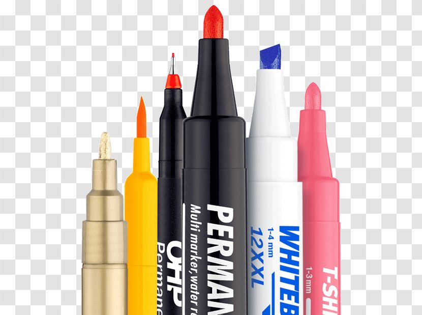 Marker Pen Permanent Office Supplies Highlighter - Flip Chart Transparent PNG