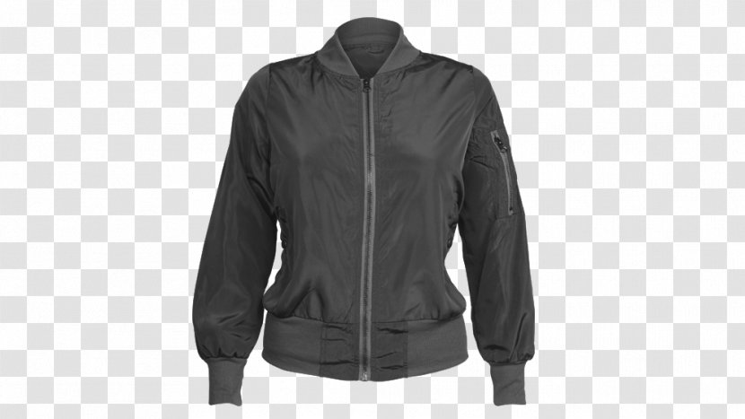 Flight Jacket Raincoat Clothing Zipper - Motorcycle Protective - Bomber Transparent PNG