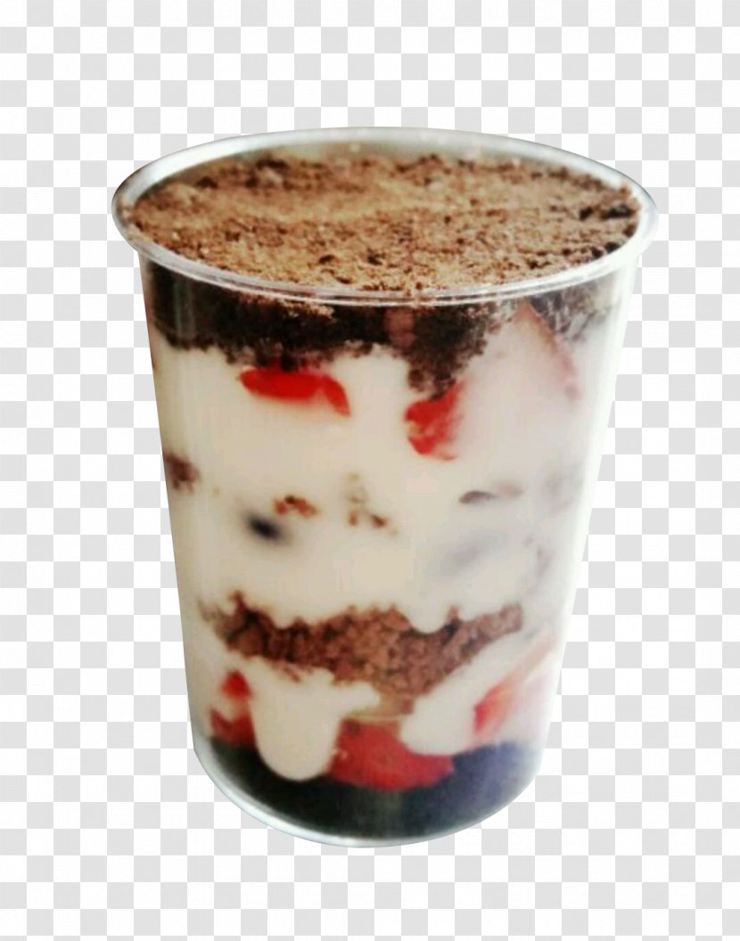 Tea Trifle Chocolate Milk Cream - Dessert - Frozen Oreo Transparent PNG