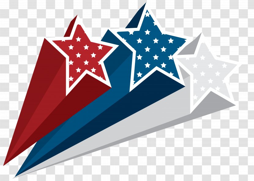 Flag Of The United States Independence Day Clip Art - USA Stars Decoration Clipart Image Transparent PNG