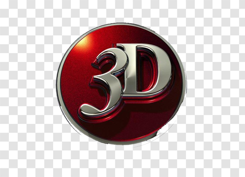 3D Computer Graphics - Badge - Red Round 3d Transparent PNG