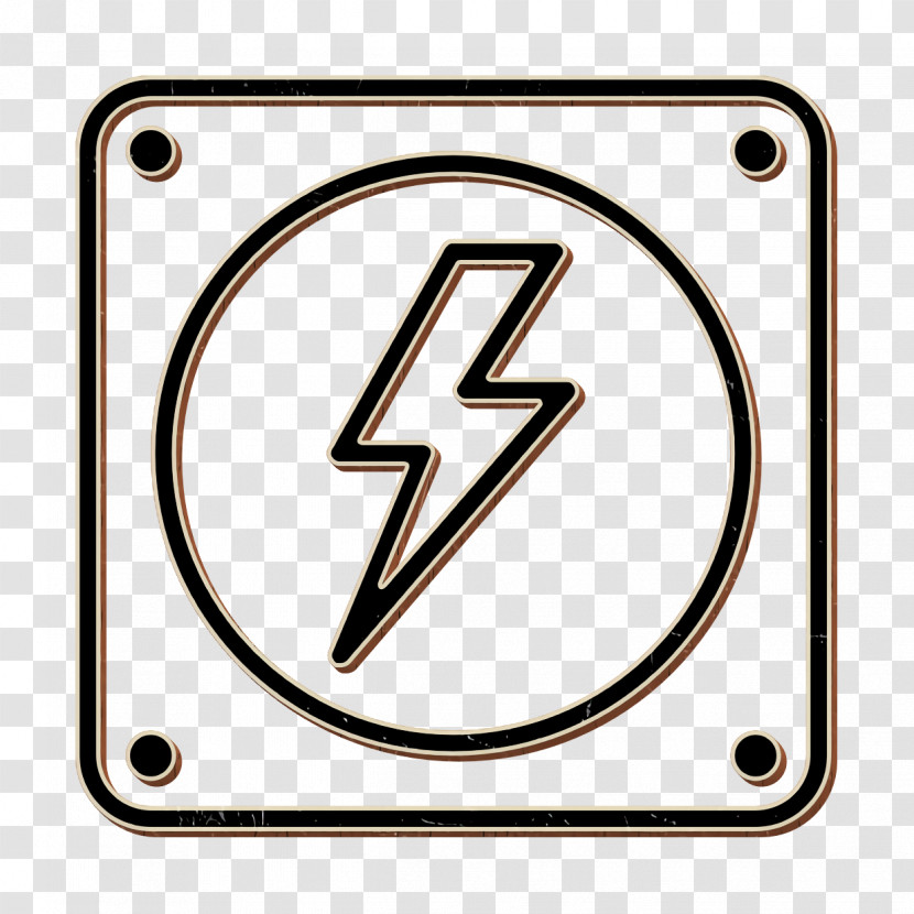 Thunder Icon Electricity Icon Constructions Icon Transparent PNG
