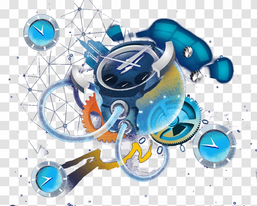 Graphic Design Clip Art - Creativity - Creative Clock Gear Transparent PNG