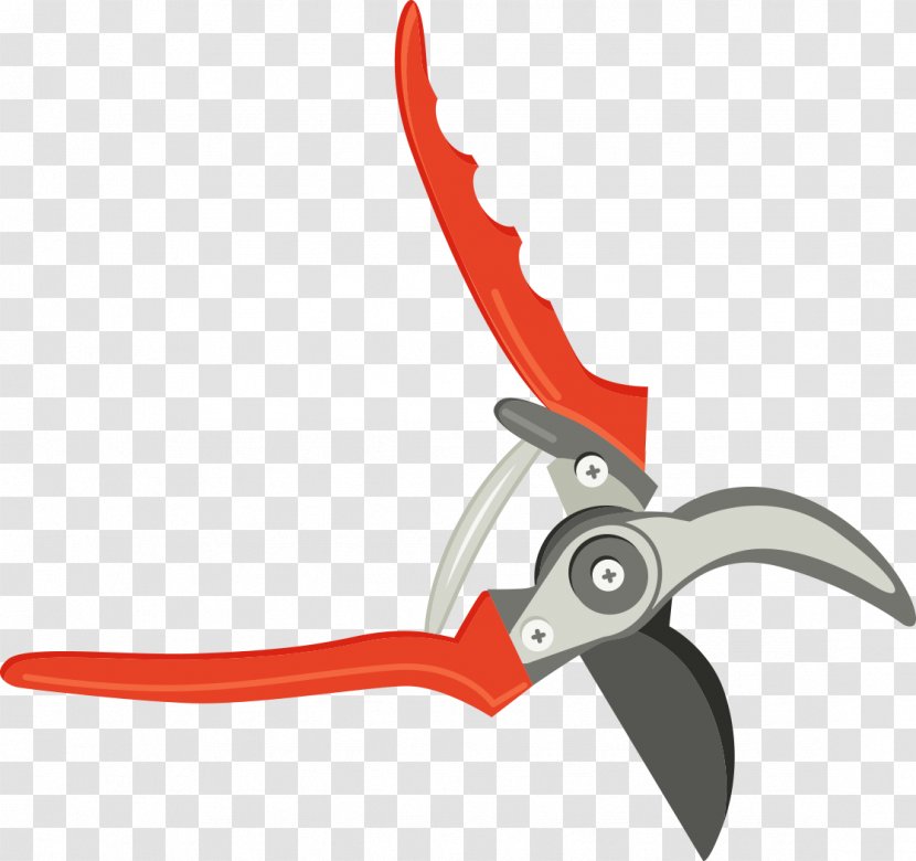 Scissors Pruning Shears Diagonal Pliers Garden - Forceps Transparent PNG