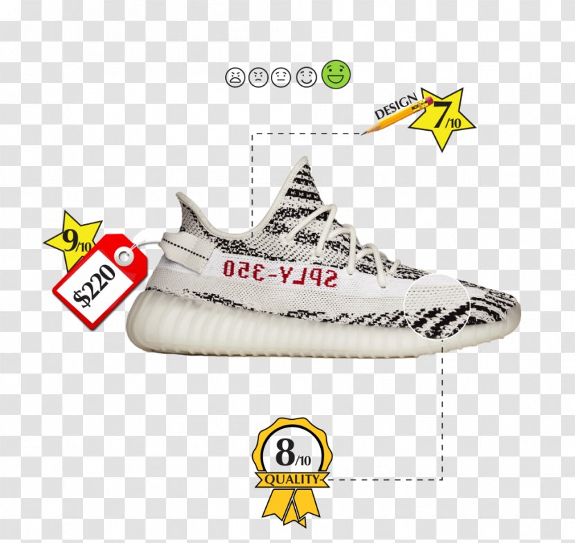 Adidas Yeezy Stan Smith Sneakers Shoe - Size Transparent PNG