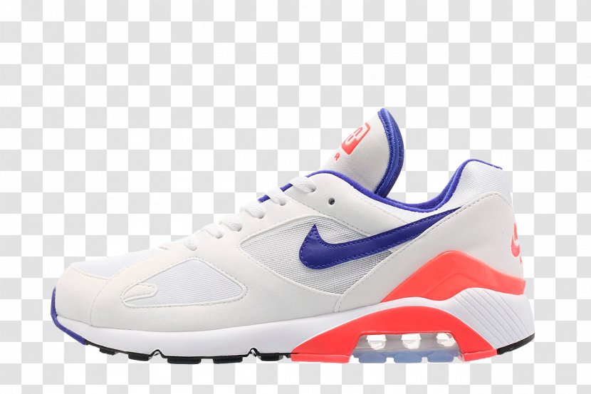 Sneakers Shoe Blue Mens Nike Air Max 180 - White Transparent PNG
