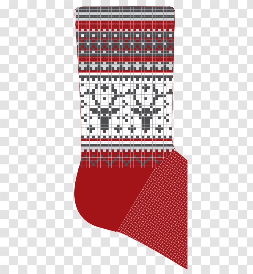 Knitting Pattern Crochet Fair Isle - Handicraft - Christmas Stocking Transparent PNG