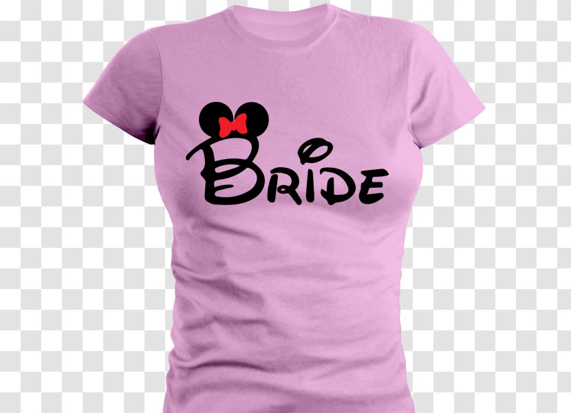 Minnie Mouse Mickey T-shirt Bride Bachelorette Party - Cartoon Transparent PNG
