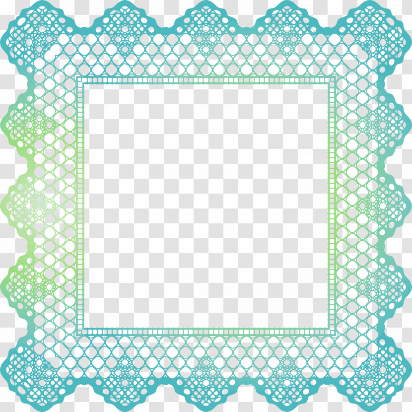 Aqua Teal Turquoise Pattern Rectangle Transparent PNG