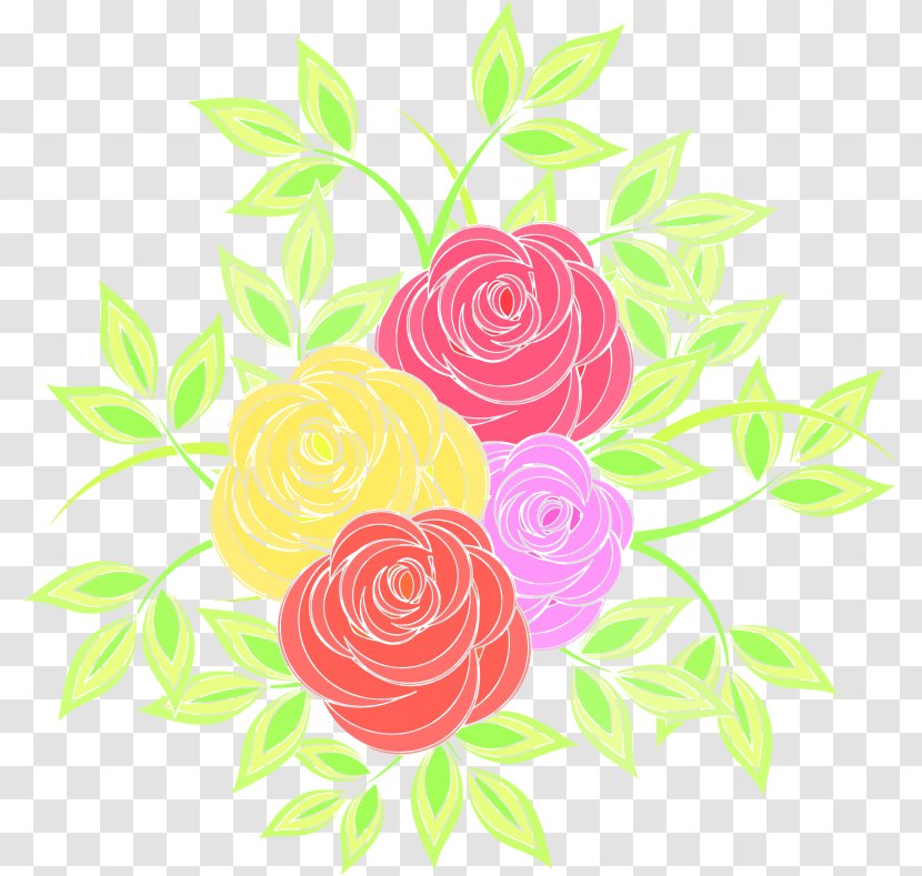 Cut Flowers Rose Floral Design Clip Art - Floristry - Leaf Transparent PNG