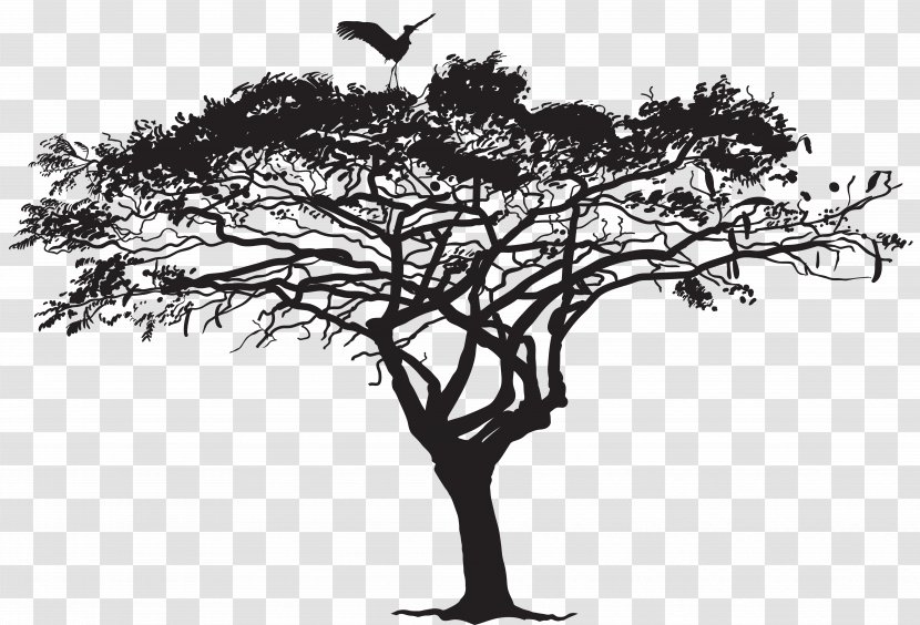 Bird Tree Silhouette Flock - Illustration - Exotic And Clip Art Image Transparent PNG