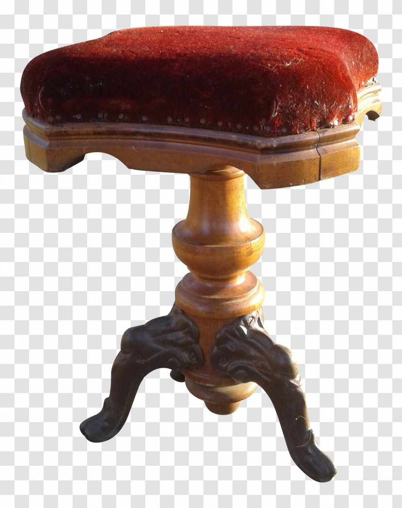 Stool Chair Table Victorian Era Seat - Chairish - Piano Transparent PNG