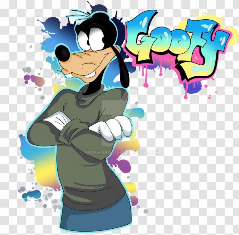 Max Goof Goofy Mickey Mouse Graffiti Art - Silhouette Transparent PNG
