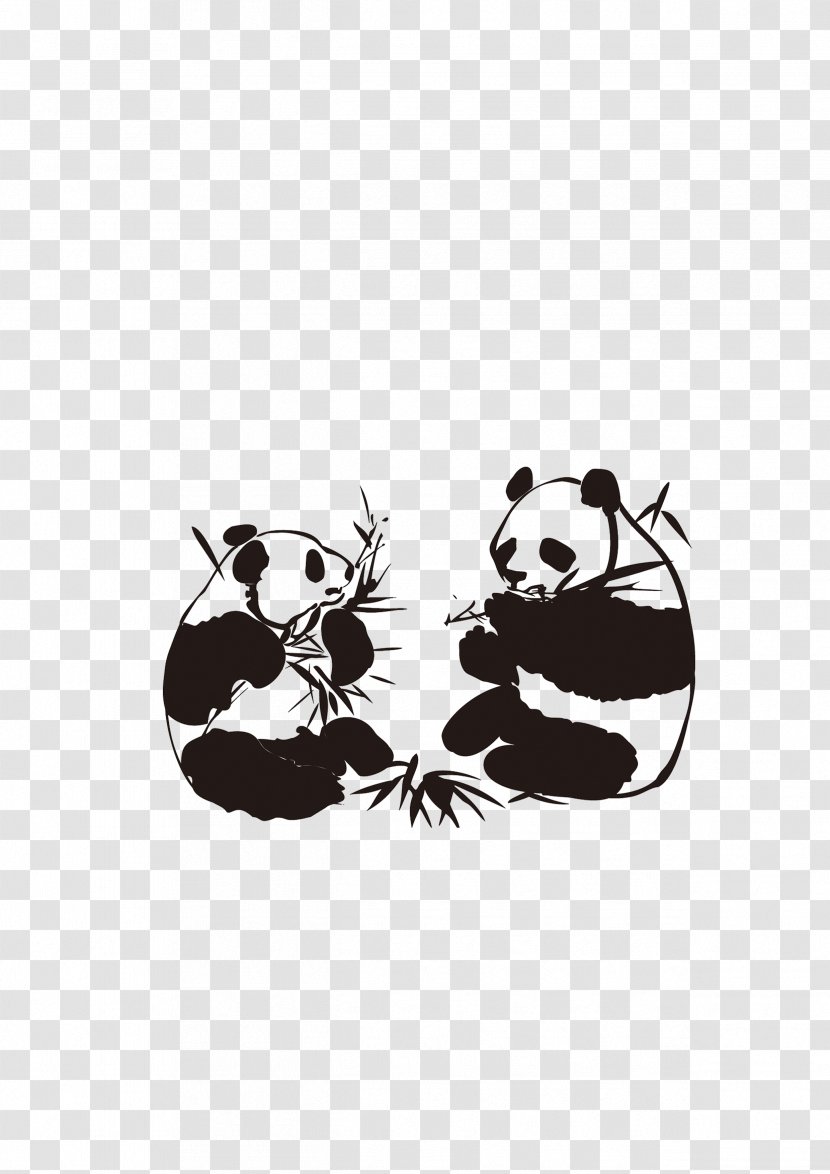 Sichuan Giant Panda Decal Advertising - Sticker Transparent PNG