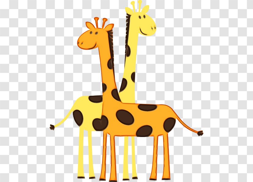 Giraffe Giraffidae Animal Figure Terrestrial Yellow - Wildlife Toy Transparent PNG