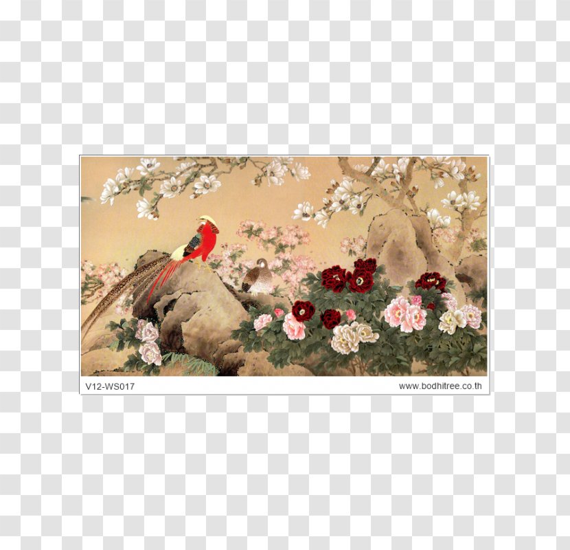 Chinese Painting Landscape Watercolor Wallpaper - Flora Transparent PNG