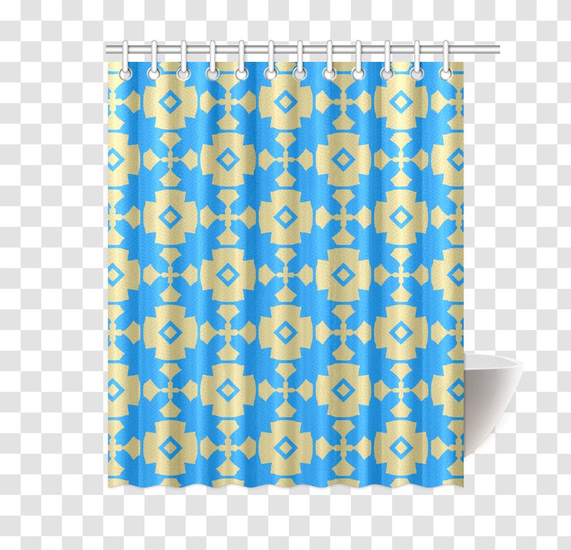 Douchegordijn Shower Curtain Rectangle - Blue Transparent PNG