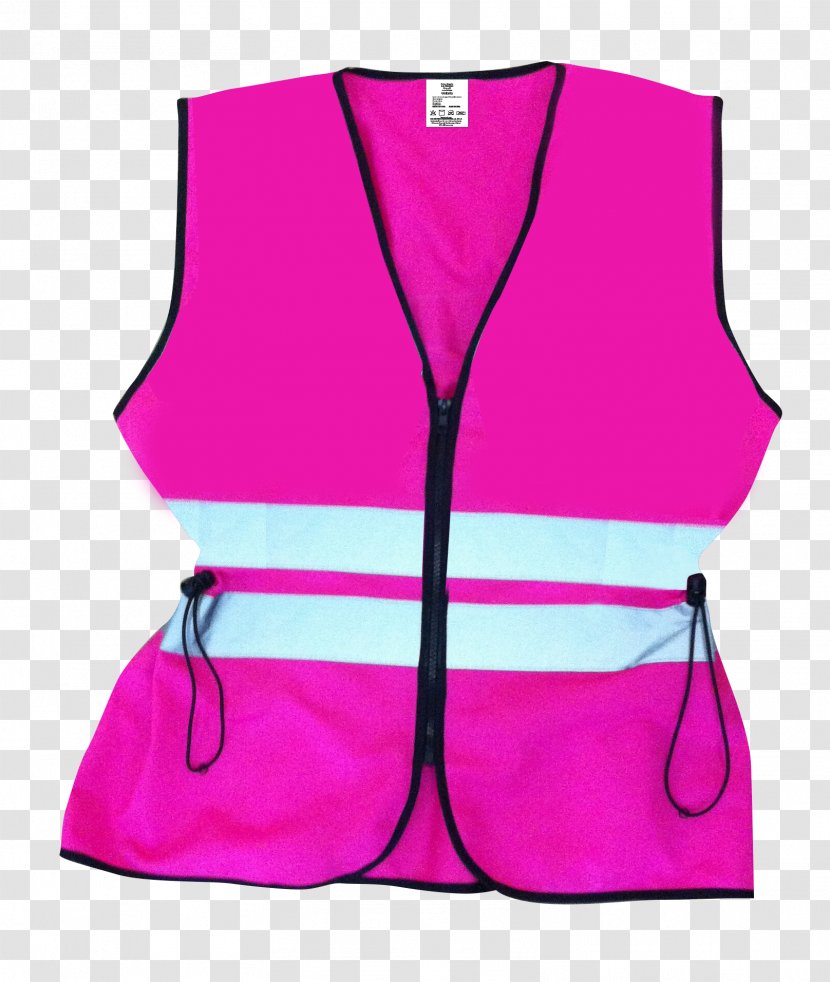 Gilets Waistcoat Pink Glove Blue - Uniform - Jacket Transparent PNG