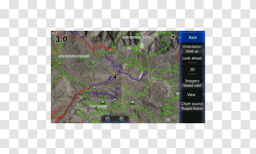 GPS Navigation Systems Trail Map Dirt Road - San Bernardino National Forest Transparent PNG